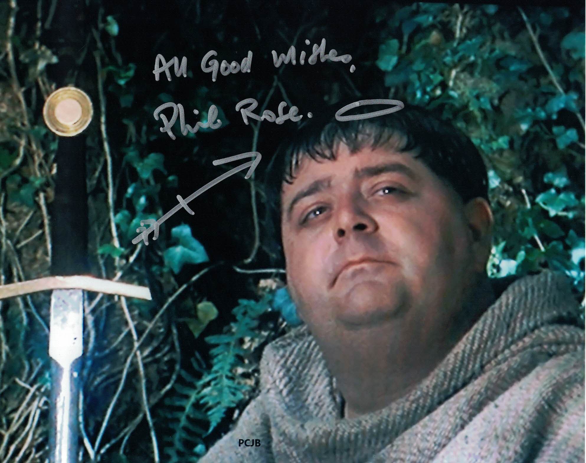 PHIL ROSE - Friar Tuck in Robin of Sherwood - hand signed photo