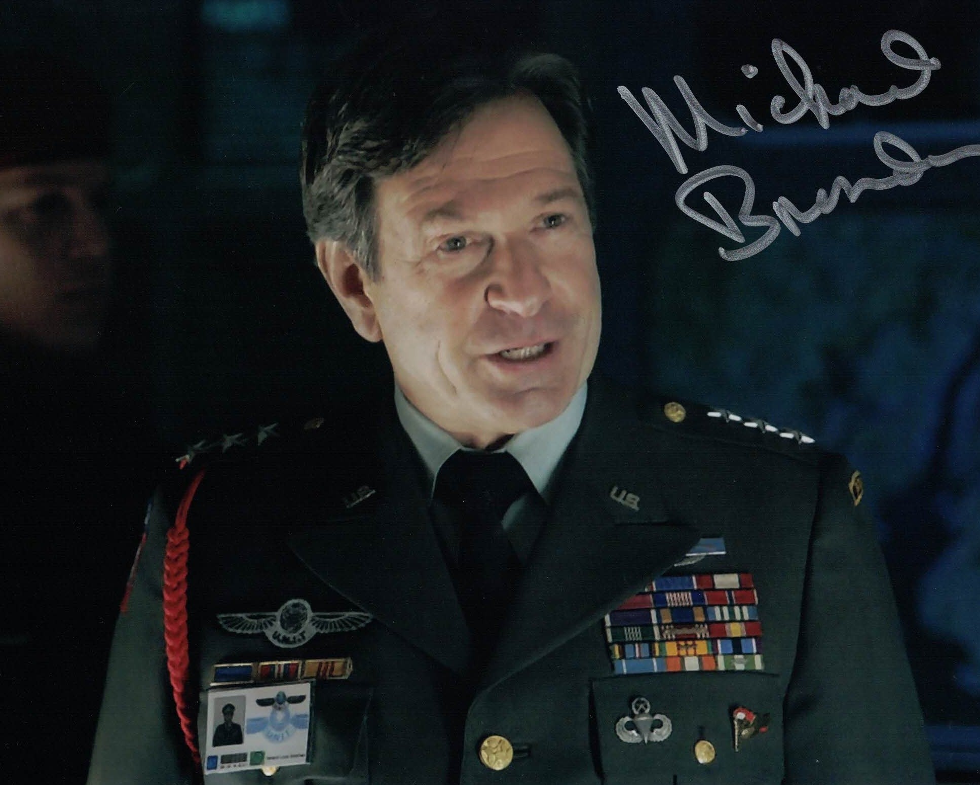 MICHAEL BRANDON - Gen Sanchez in The Stolen Earth Doctor Who hand signed