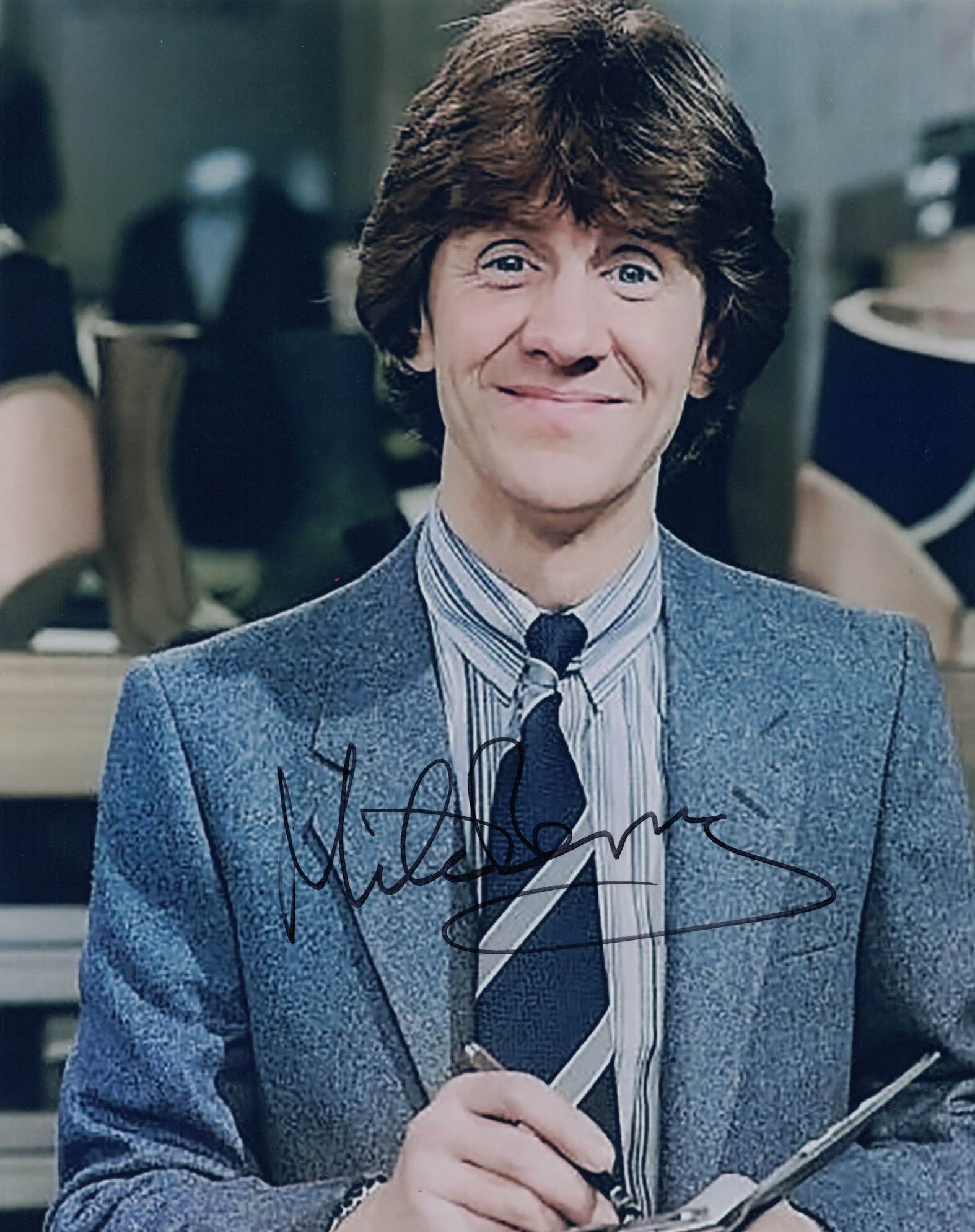 MIKE BERRY -Mr Spooner in Are You Being Served - hand signed 10 x 8 photo